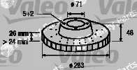 Valeo 186702 — Brake Disc
