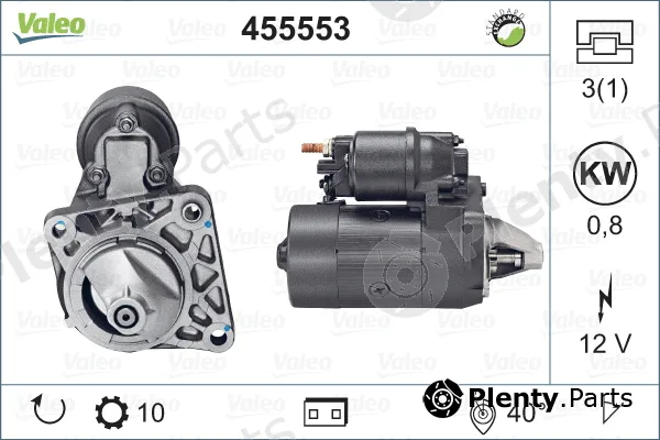 Valeo 455553 — Starter VALEO RE-GEN REMANUFACTURED