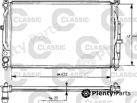 Valeo 231537 — Radiator, engine cooling VALEO CLASSIC