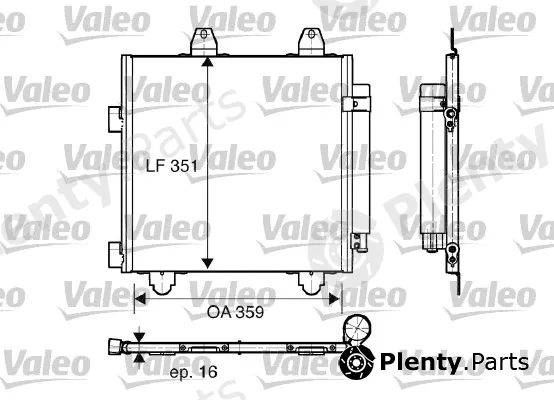 Valeo 818014 — Condenser, air conditioning