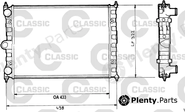 Valeo 316703 — Radiator, engine cooling VALEO CLASSIC