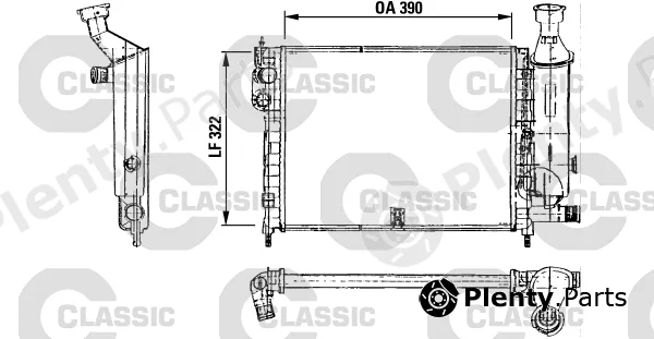 Valeo 230491 — Radiator, engine cooling VALEO CLASSIC