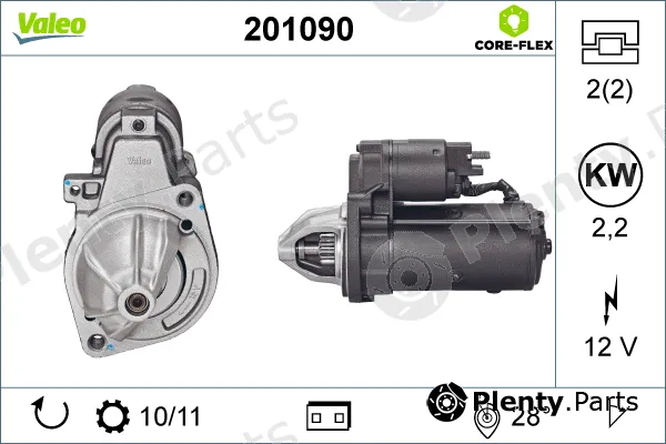 Valeo 201090 — Starter VALEO CORE-FLEX