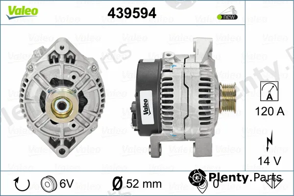 Valeo 439594 — Alternator VALEO ORIGINS NEW OE TECHNOLOGY