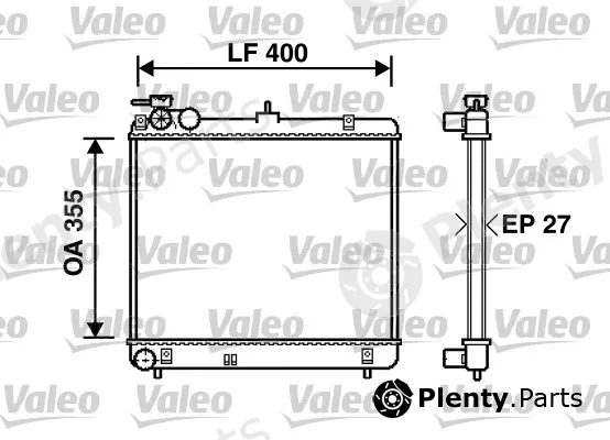 Valeo 734255 — Radiator, engine cooling