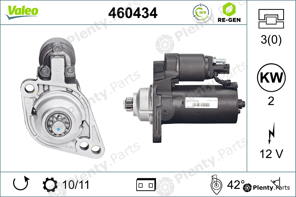 Valeo 460434 — Starter VALEO RE-GEN REMANUFACTURED