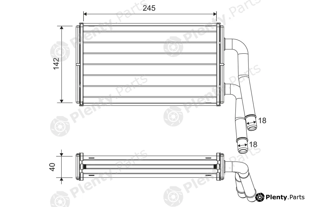 Valeo 811599 — Heat Exchanger, interior heating