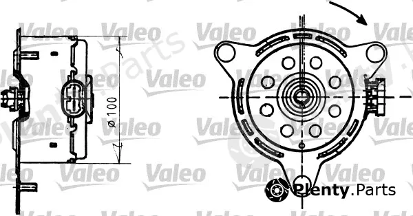 Valeo 698086 — Electric Motor, radiator fan
