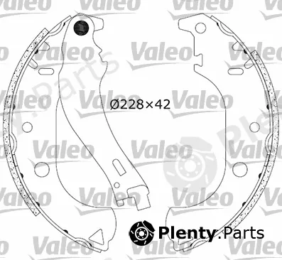 Valeo 553866 — Brake Shoe Set