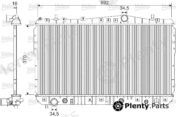 Valeo 733128 — Radiator, engine cooling