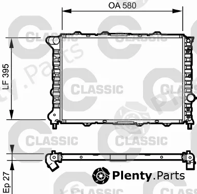 Valeo 232248 — Radiator, engine cooling VALEO CLASSIC