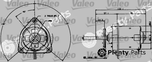 Valeo 698004 — Electric Motor, radiator fan