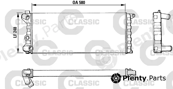 Valeo 311392 — Radiator, engine cooling VALEO CLASSIC
