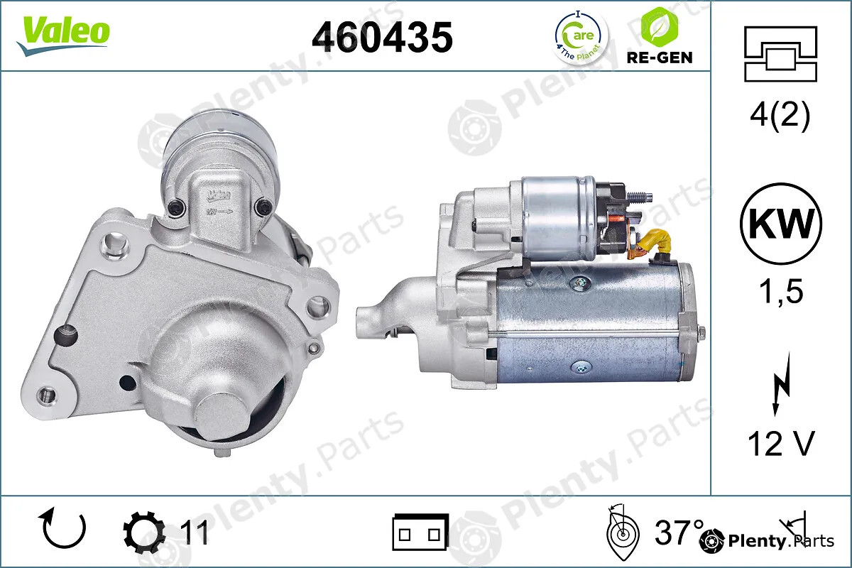Valeo 460435 — Starter VALEO RE-GEN REMANUFACTURED