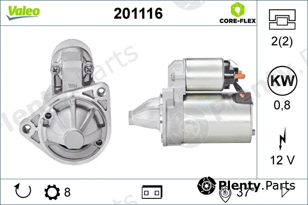 Valeo 201116 — Starter VALEO CORE-FLEX