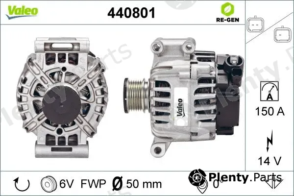 Valeo 440801 — Alternator VALEO RE-GEN REMANUFACTURED