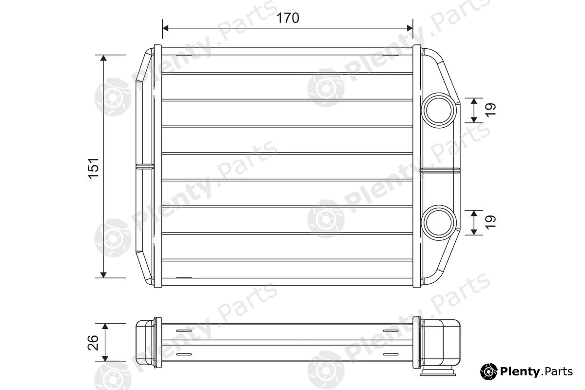 Valeo 811582 — Heat Exchanger, interior heating
