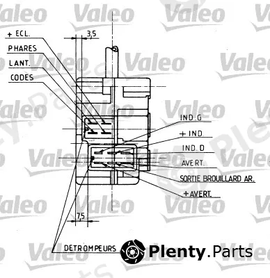 Valeo 251154 — Steering Column Switch
