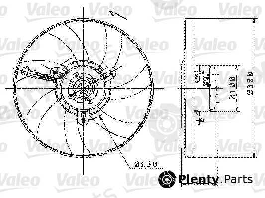 Valeo 698358 — Fan, engine cooling