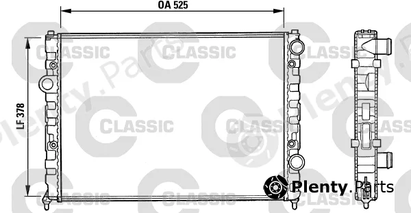 Valeo 231005 — Radiator, engine cooling VALEO CLASSIC