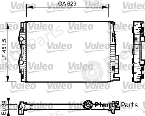 Valeo 734438 — Radiator, engine cooling