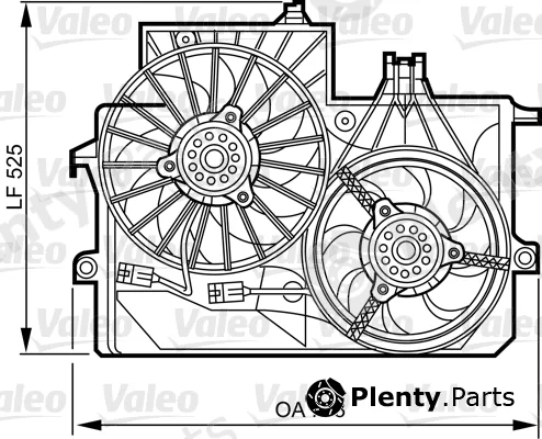Valeo 696385 — Support, radiator fan
