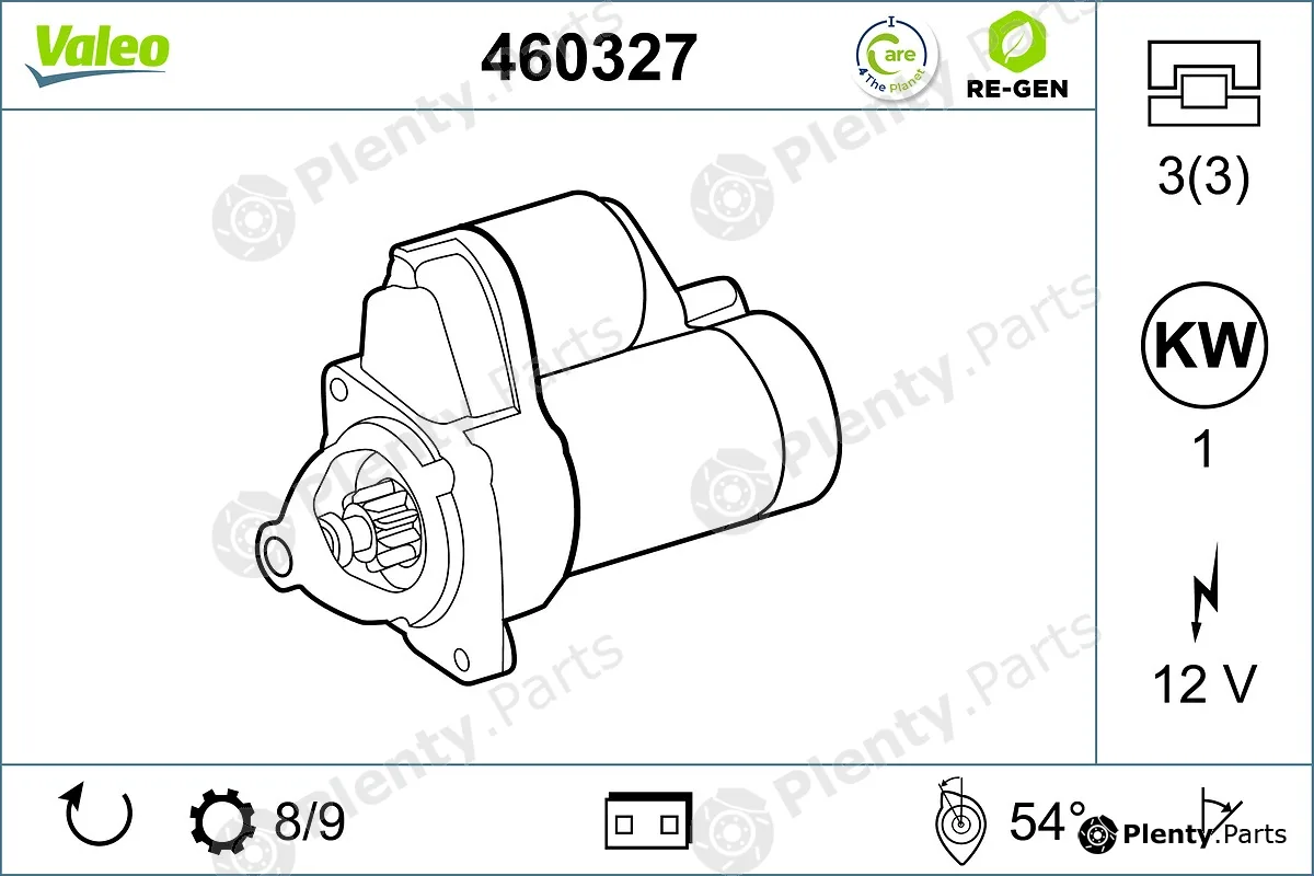 Valeo 460327 — Starter VALEO RE-GEN REMANUFACTURED