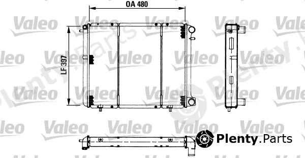 Valeo 730180 — Radiator, engine cooling