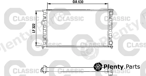 Valeo 231025 — Radiator, engine cooling VALEO CLASSIC