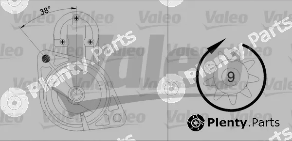 Valeo 455736 — Starter VALEO RE-GEN REMANUFACTURED