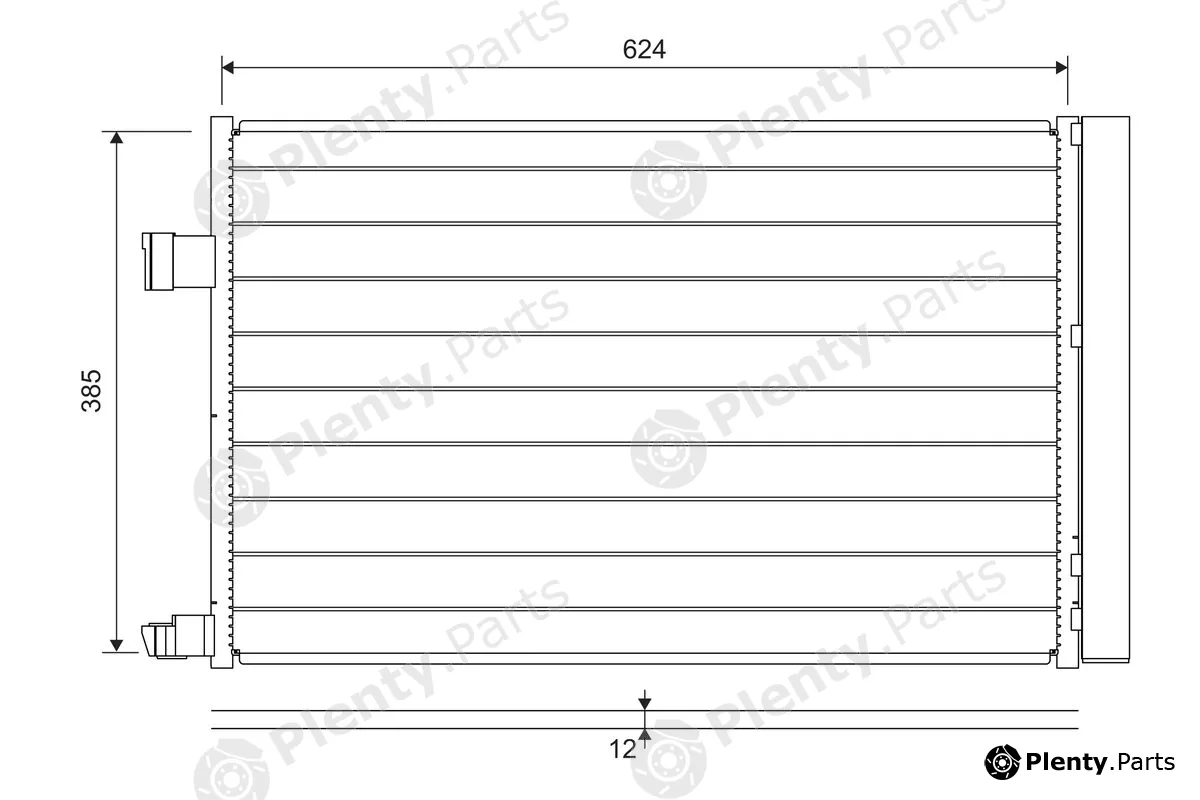 Valeo 822697 — Condenser, air conditioning