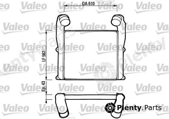 Valeo 816784 — Charge Air Cooler NEW ORIGINAL PART