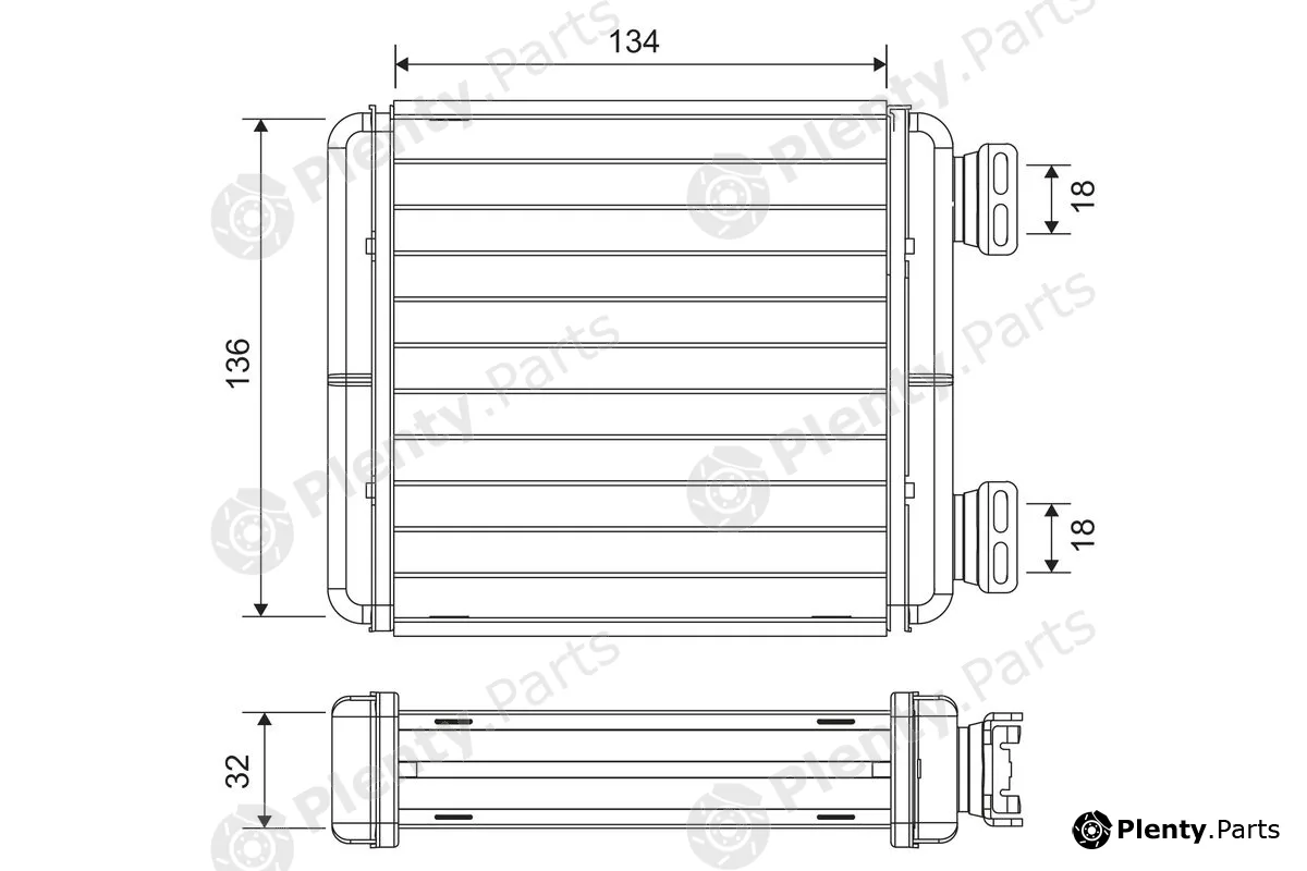 Valeo 811629 — Heat Exchanger, interior heating