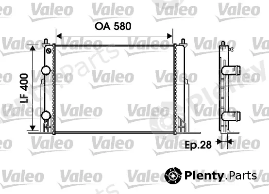 Valeo 734229 — Radiator, engine cooling