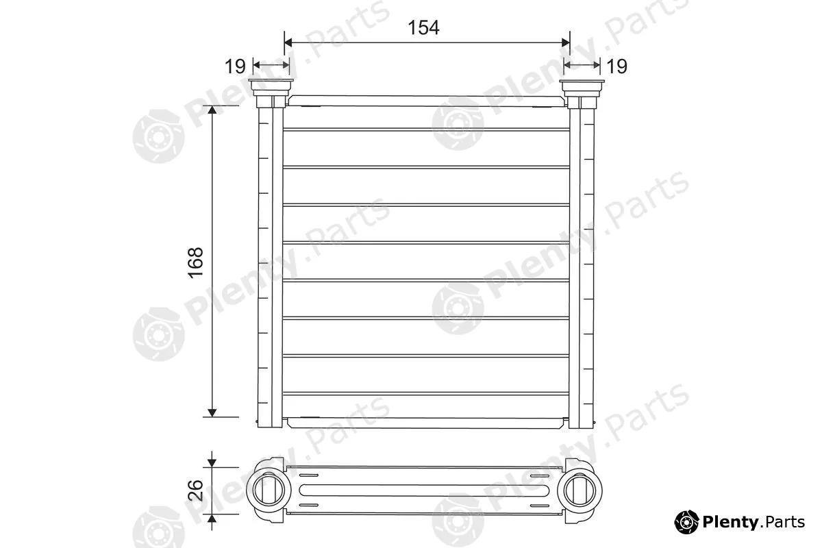 Valeo 811649 — Heat Exchanger, interior heating