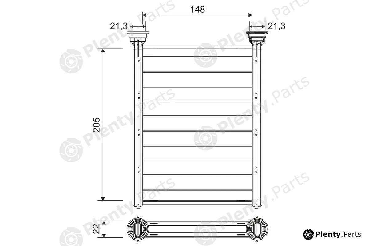 Valeo 811654 — Heat Exchanger, interior heating