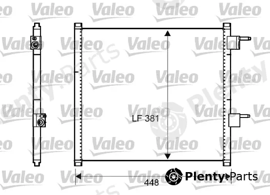 Valeo 817225 — Condenser, air conditioning