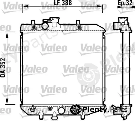 Valeo 734104 — Radiator, engine cooling