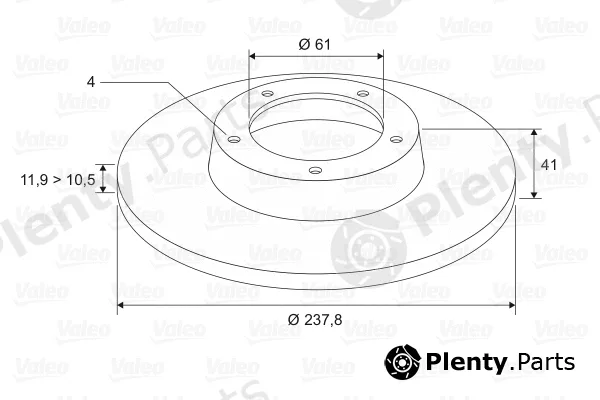 Valeo 186230 — Brake Disc
