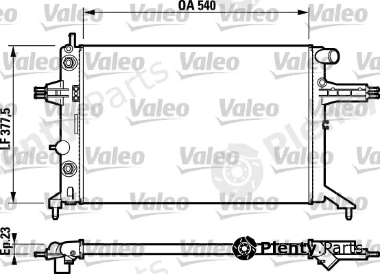 Valeo 732724 — Radiator, engine cooling