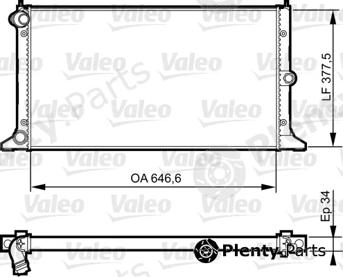 Valeo 735372 — Radiator, engine cooling
