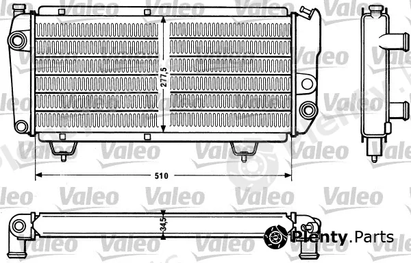 Valeo 810831 — Radiator, engine cooling