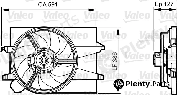 Valeo 696278 — Fan, engine cooling