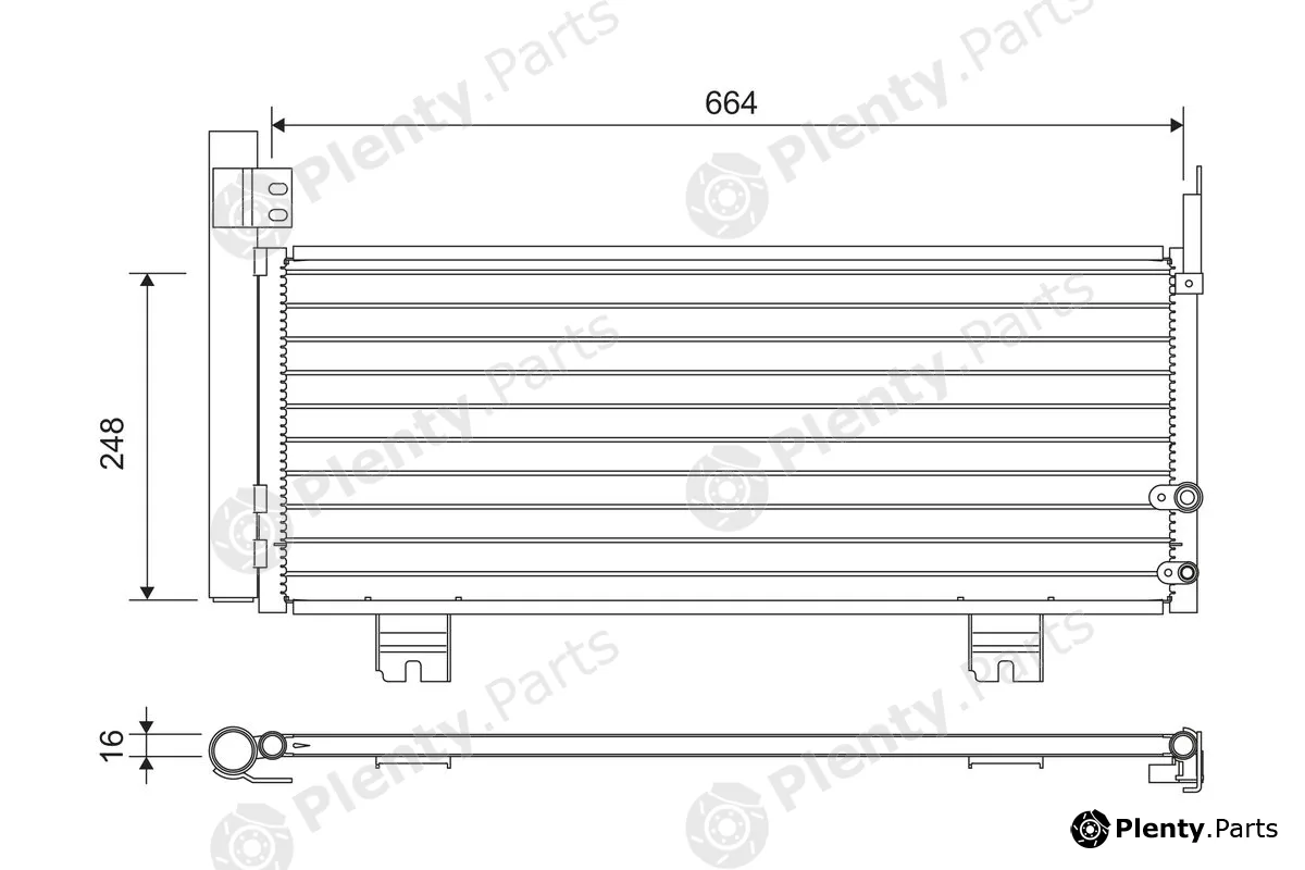 Valeo 822663 — Condenser, air conditioning