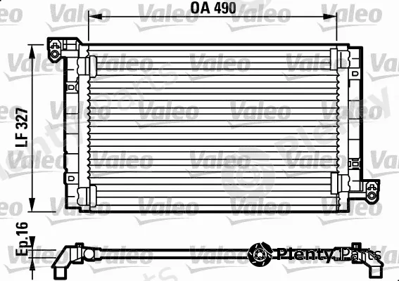 Valeo 817384 — Condenser, air conditioning