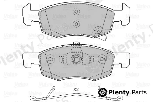 Valeo 601482 — Brake Pad Set, disc brake