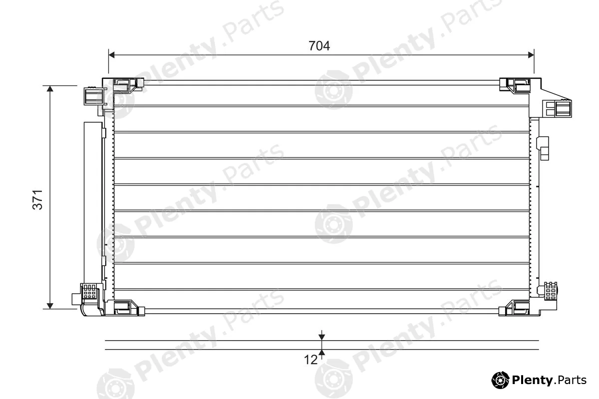 Valeo 822716 — Condenser, air conditioning