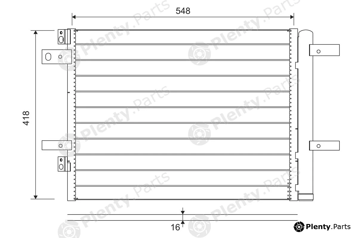 Valeo 822564 — Condenser, air conditioning