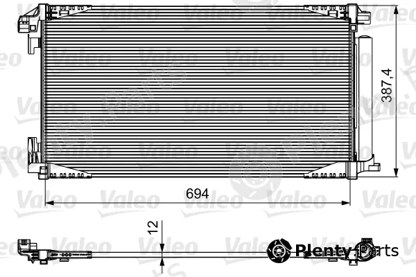 Valeo 814028 — Condenser, air conditioning