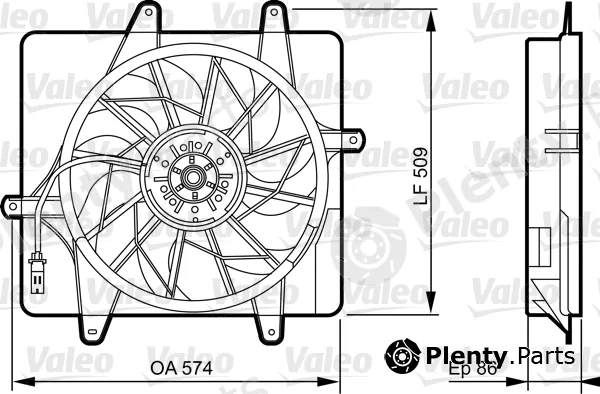 Valeo 696365 — Fan, engine cooling